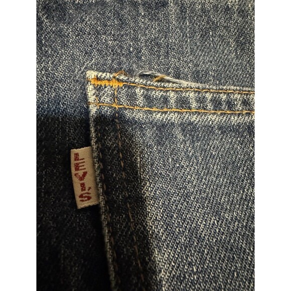 70s white tab Horse Big E Talon High Waist Levi’s  W/white Tab Pearl Button RARE - Picture 15 of 16